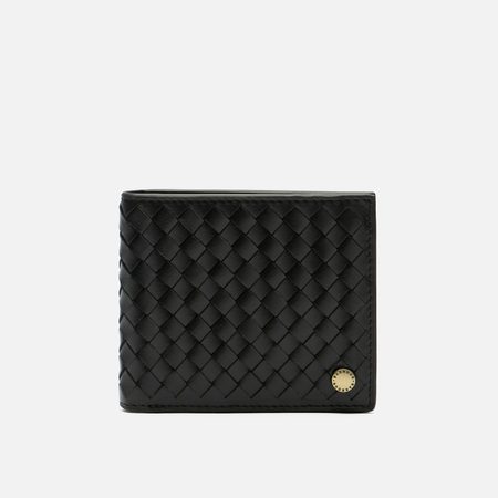Кошелек Barbour Farne Woven Leather, цвет чёрный