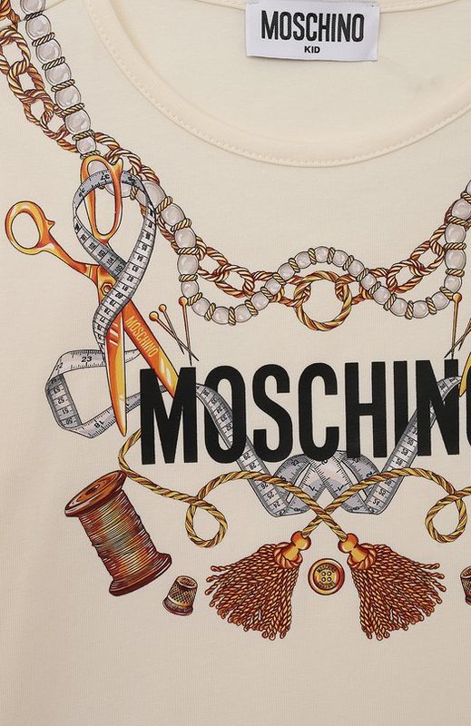 Хлопковая футболка Moschino 3