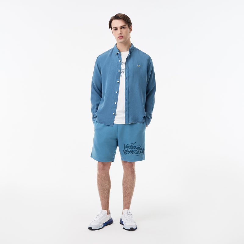 Мужская льняная рубашка Lacoste 4