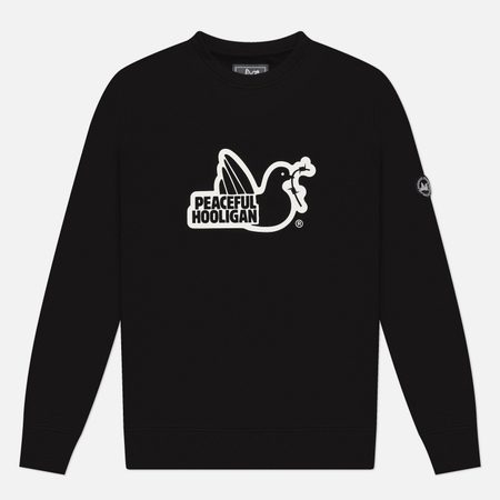 Мужская толстовка Peaceful Hooligan Outline, цвет чёрный