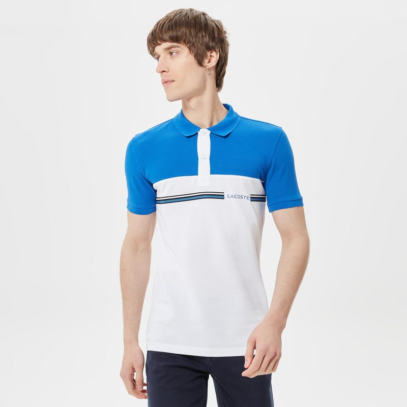 Мужское поло Lacoste приталенного кроя