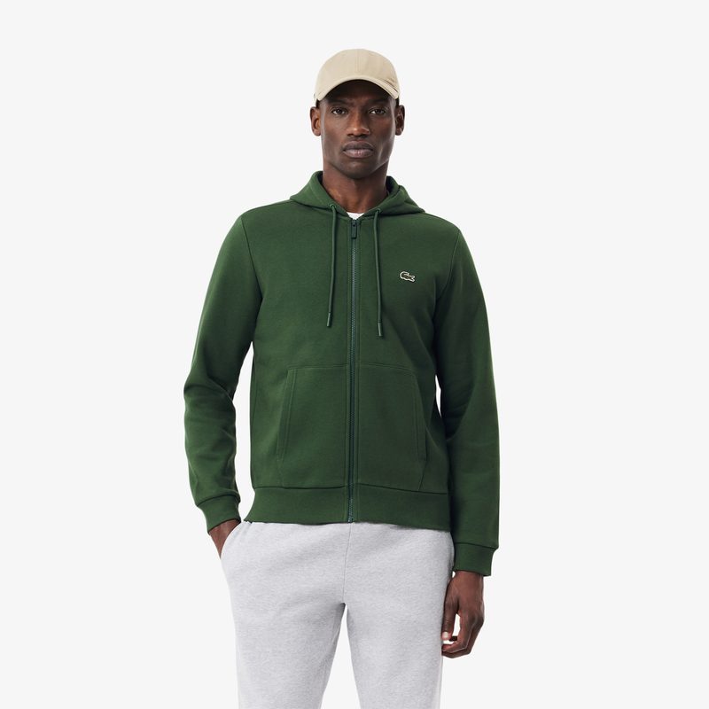 Мужская флисовая толстовка Lacoste на молнии