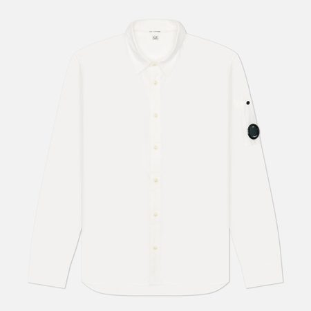 Мужская рубашка C.P. Company Popeline Lens Button Classic, цвет белый
