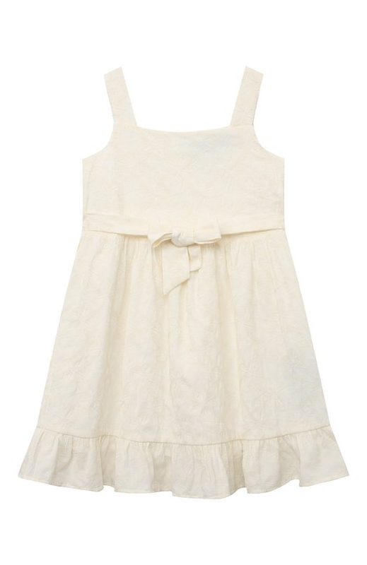Хлопковое платье Trussardi junior