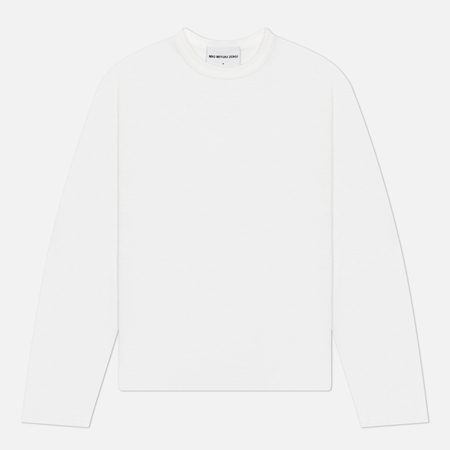 Мужской лонгслив MKI MIYUKI ZOKU 220 GSM Slub, цвет белый