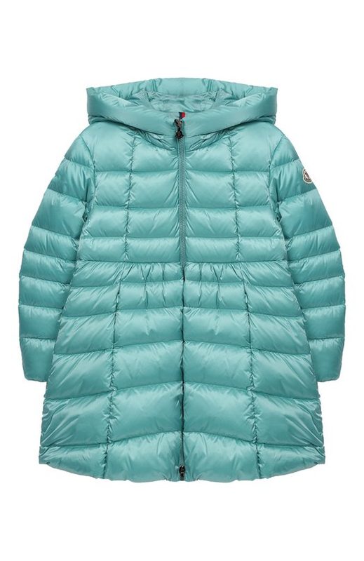 Пуховое пальто с капюшоном Moncler Enfant