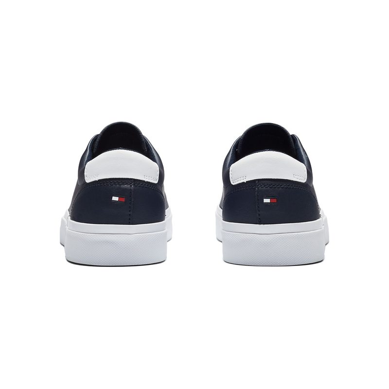 FLAG ACCENT LEATHER SNEAKER 4