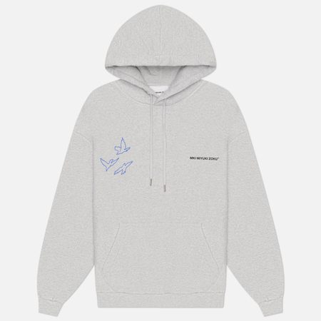 Мужская толстовка MKI MIYUKI ZOKU Flight Hoodie, цвет серый