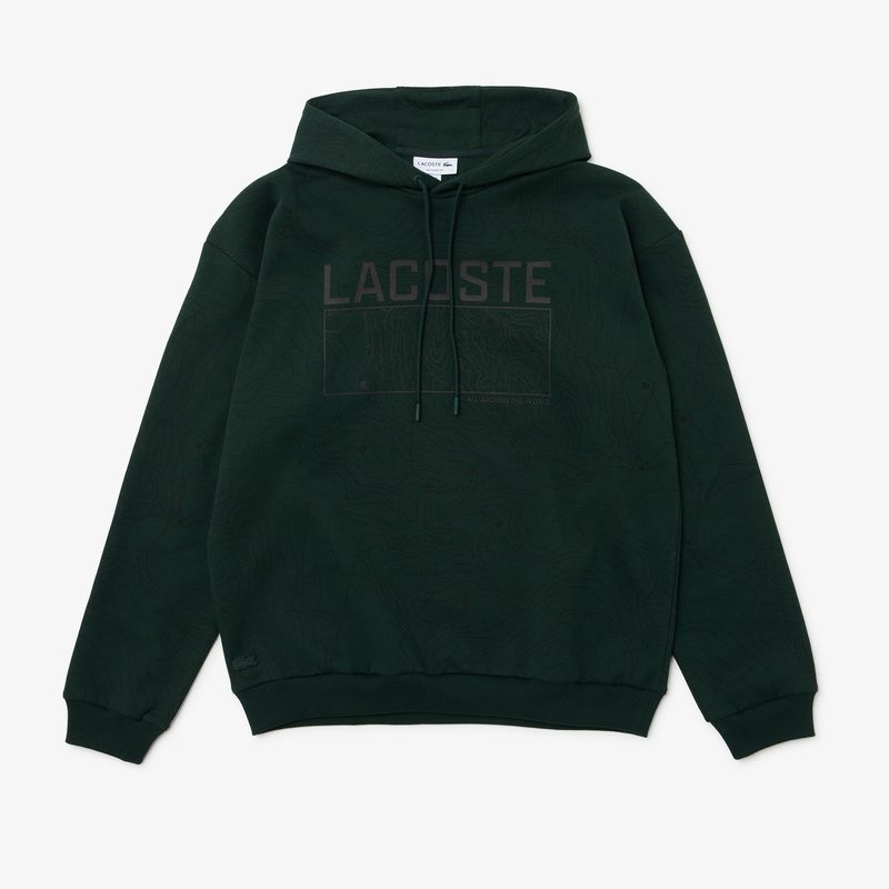 Мужской хлопковый свитшот Lacoste оверсайз 5