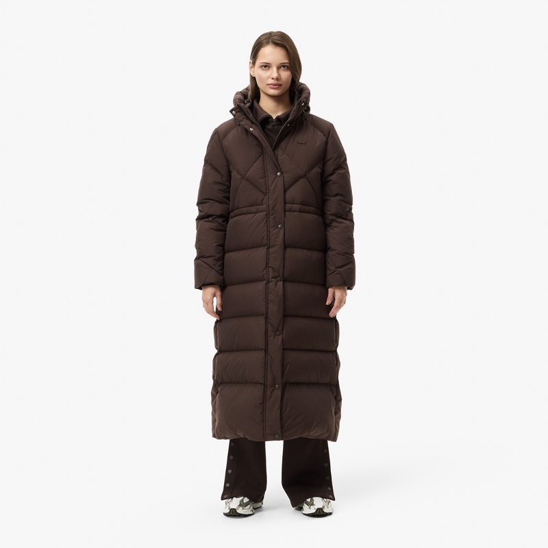 Женская парка Lacoste с капюшоном