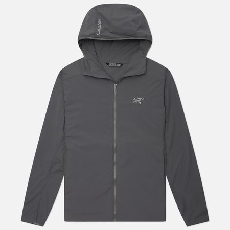 Мужская куртка ветровка Arcteryx Atom SL Hoody, цвет серый