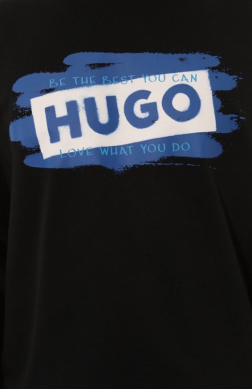 Хлопковый свитшот HUGO Blue 5