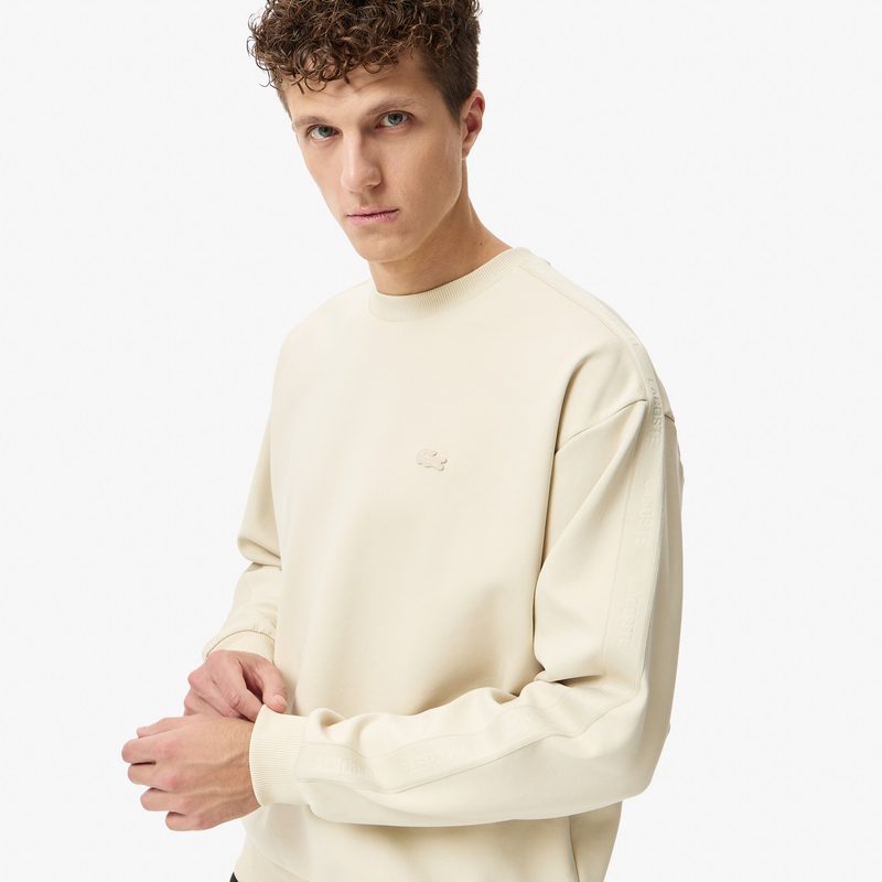 Мужской хлопковый свитшот Lacoste свободного кроя 4