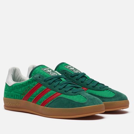 Кроссовки adidas Originals Gazelle Indoor, цвет зелёный