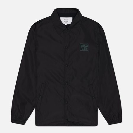 Мужская куртка ветровка Maison Kitsune Coach, цвет чёрный