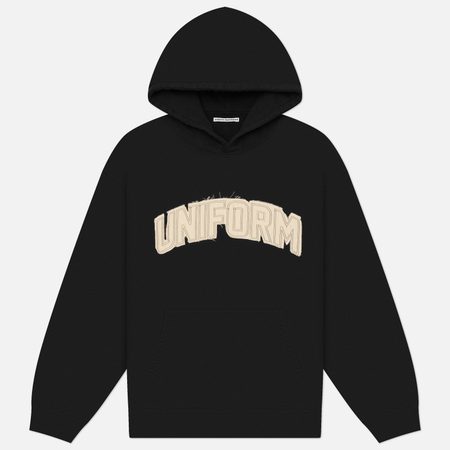 Мужская толстовка uniform experiment Cut-Out Logo Hoodie, цвет чёрный