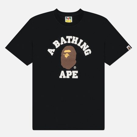 Мужская футболка A Bathing Ape College, цвет чёрный