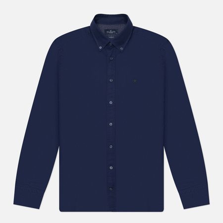Мужская рубашка Hackett Essential Garment Dyed Oxford Logo, цвет синий