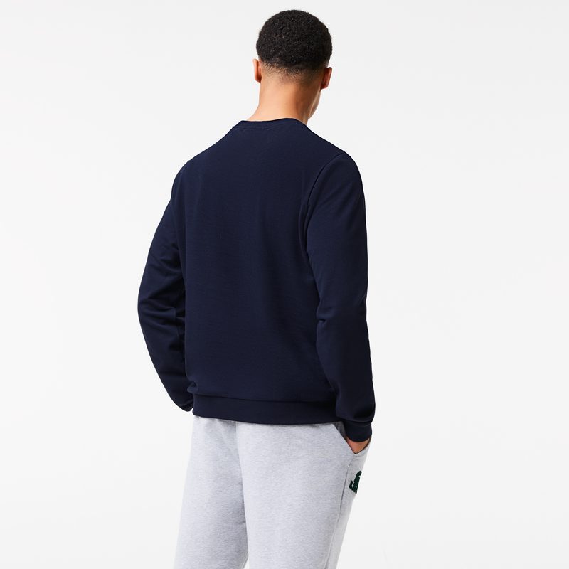 Мужская домашнаяя толстовка Lacoste из хлопкового флиса 2