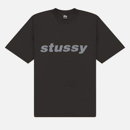 Мужская футболка Stussy Shark Pigment Dyed, цвет чёрный