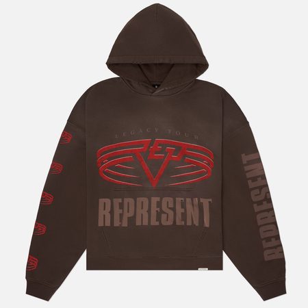 Мужская толстовка REPRESENT Reversible Living Legacy Tour Hoodie, цвет коричневый