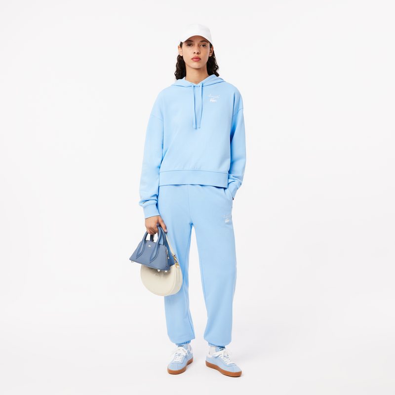 Женская флисовая толстовка Lacoste оверсайз 4