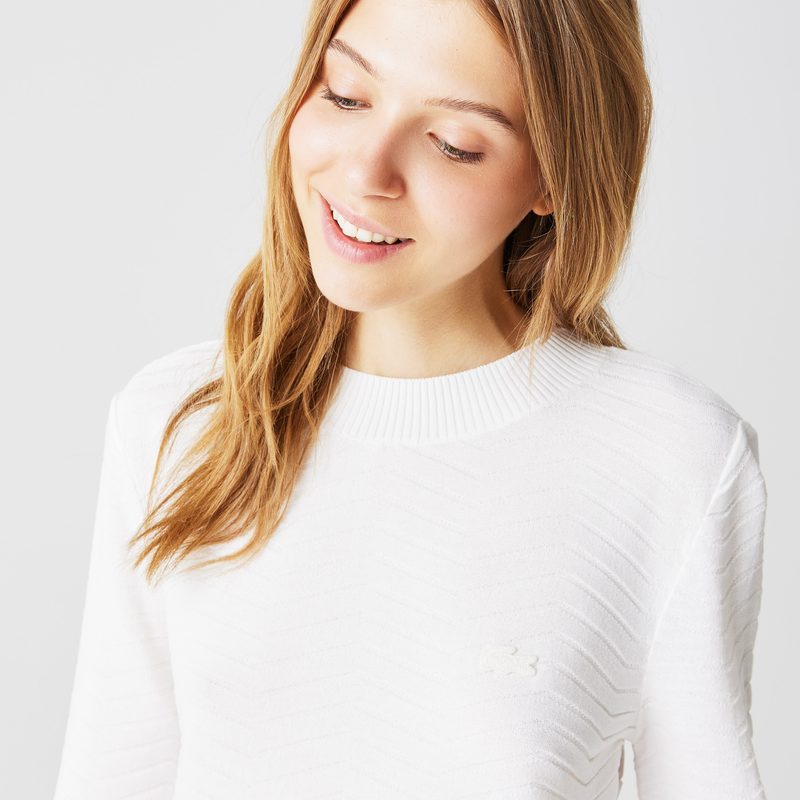 Женский свитер Lacoste в полоску 4
