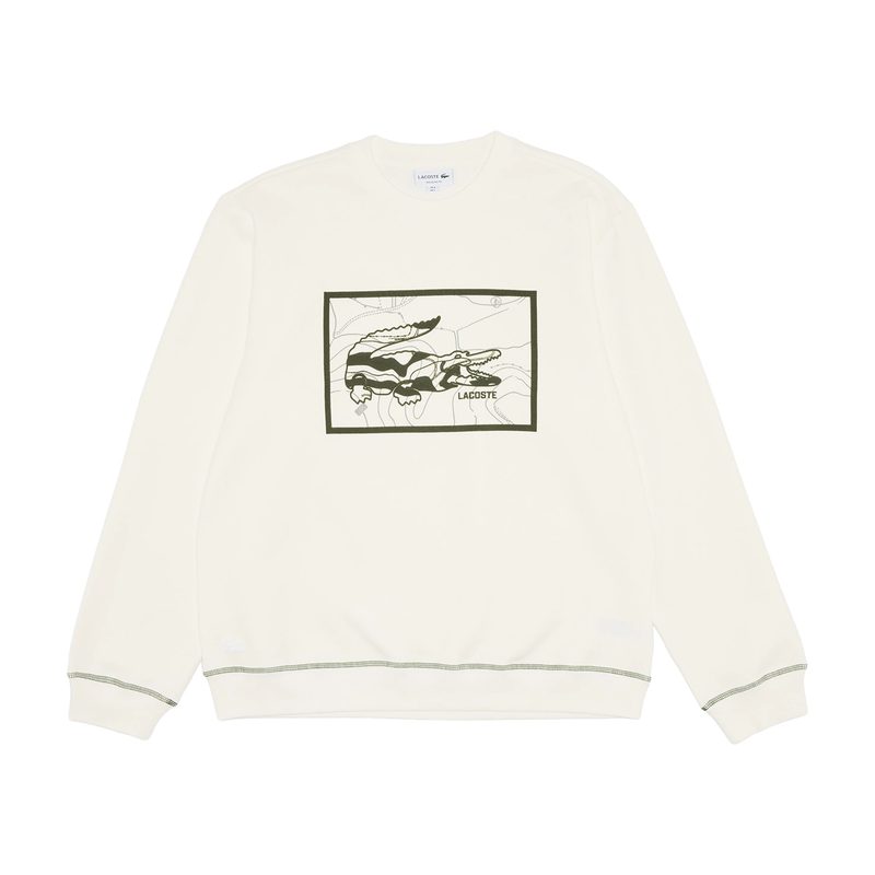 Мужской хлопковый свитшот Lacoste стандартного кроя 5