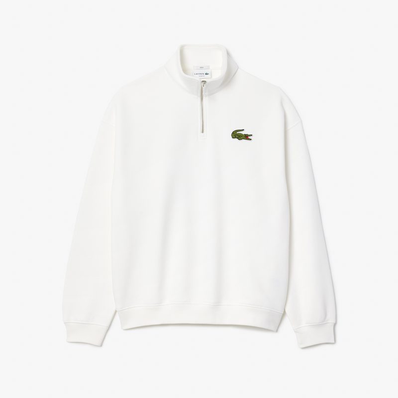 Толстовка Lacoste унисекс с молнией и высоким воротом 5