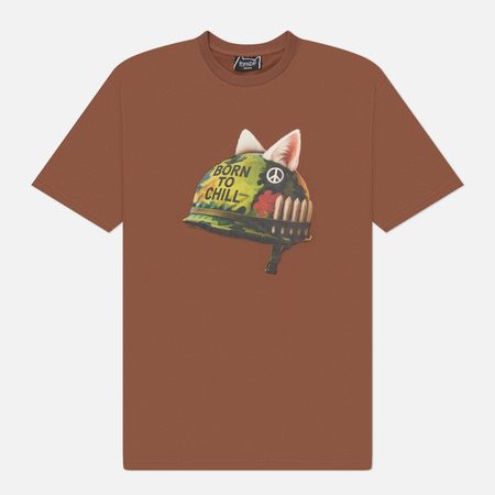 Мужская футболка RIPNDIP Born To Chill, цвет коричневый