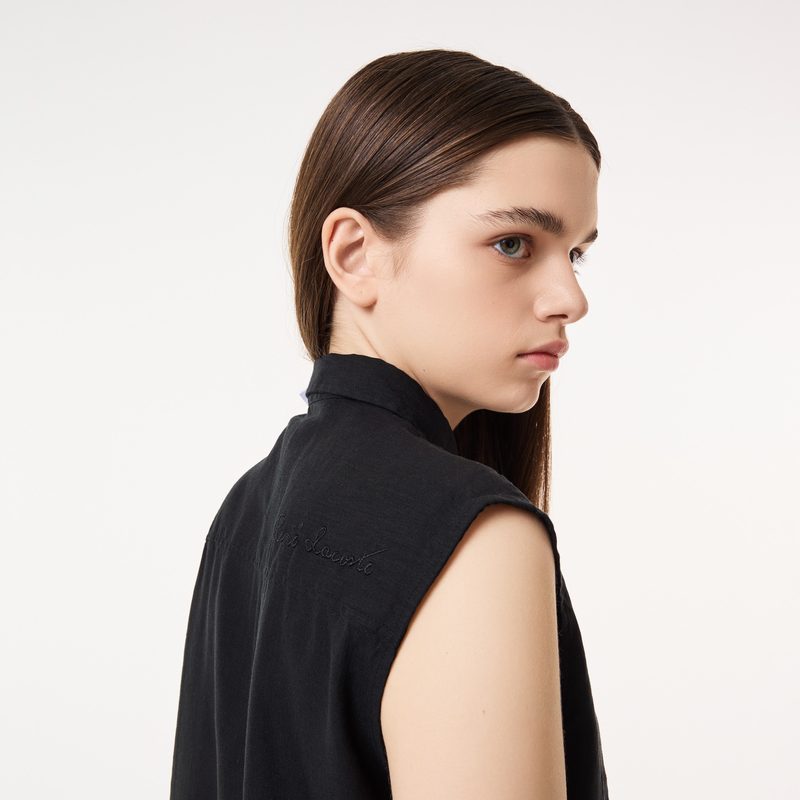 Женская рубашка Lacoste из льна и тенселя 4