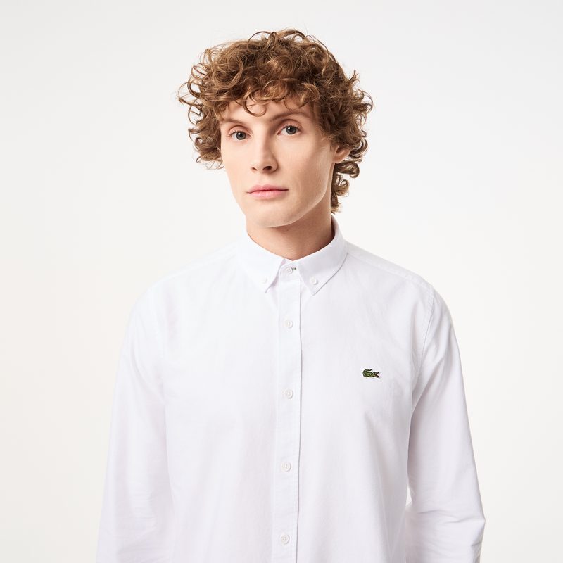 Мужская хлопковая рубашка Lacoste приталенного кроя 3
