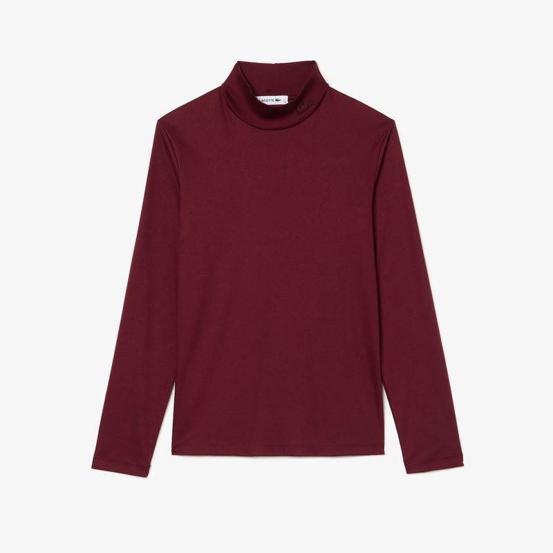 Женская хлопковая водолазка Lacoste 5