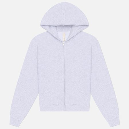 Женская толстовка SKIMS Cotton Fleece Classic Zip Up Hoodie, цвет серый