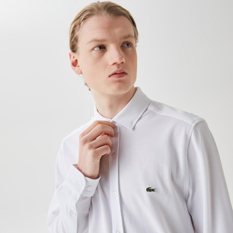 Мужская рубашка Lacoste приталенного кроя 4