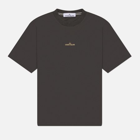 Мужская футболка Stone Island Erosion Compass Print, цвет серый