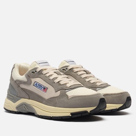 Мужские кроссовки Autry Hyperway Low Suede Bicolor/Mesh, цвет серый