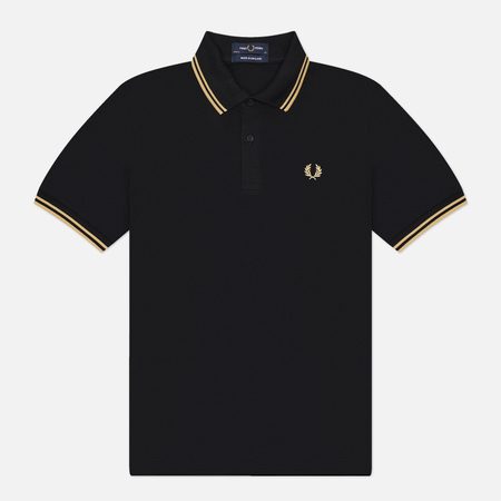 Мужское поло Fred Perry M12, цвет чёрный
