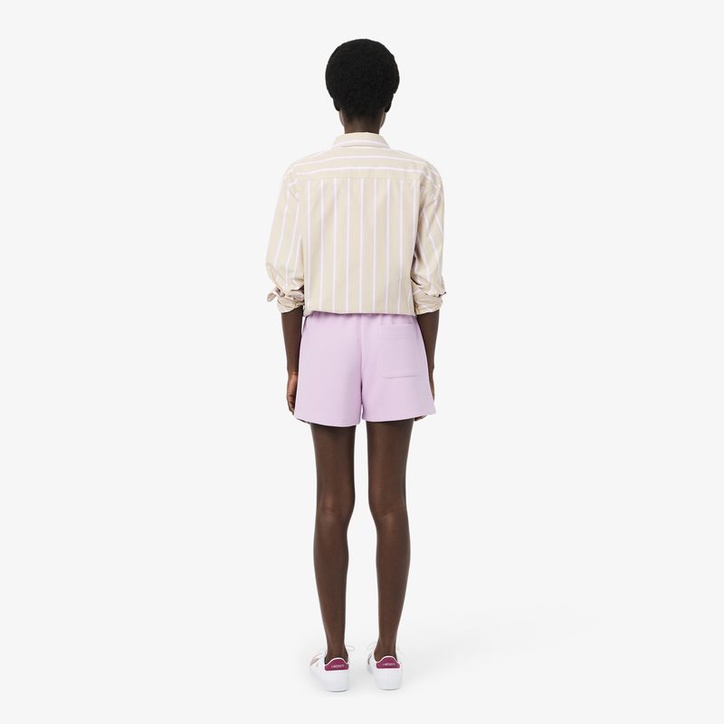 Женские хлопковые шорты Lacoste из пике 2