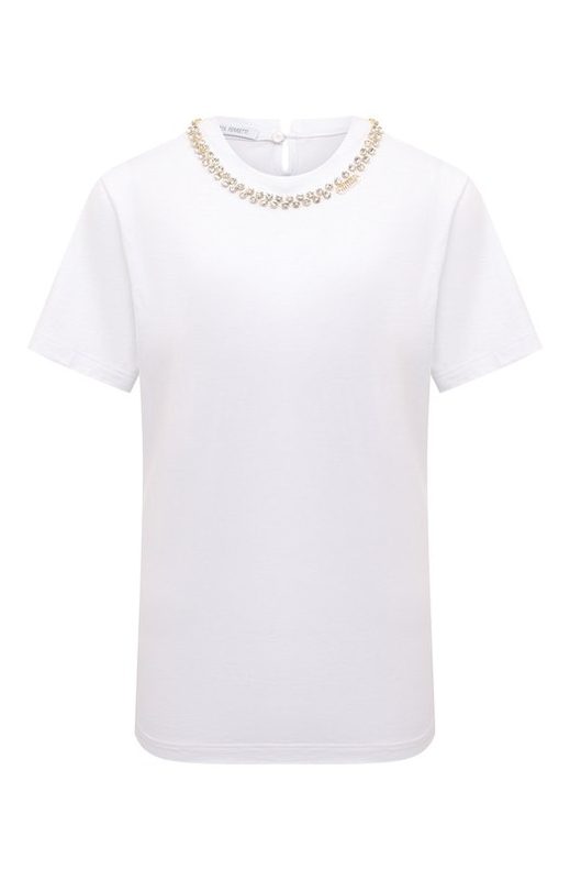 Хлопковая футболка Alberta Ferretti