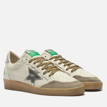 Мужские кроссовки Golden Goose Ball Star Laminated Star, цвет белый