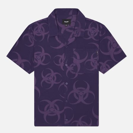 Мужская рубашка HUF Sector Jacquard, цвет фиолетовый