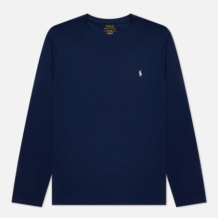 Мужской лонгслив Polo Ralph Lauren BCI Liquid Cotton Sleep Top Crew Neck, цвет синий