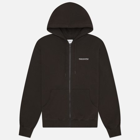 Мужская толстовка thisisneverthat INTL. Logo Zip-Up Hoodie, цвет чёрный