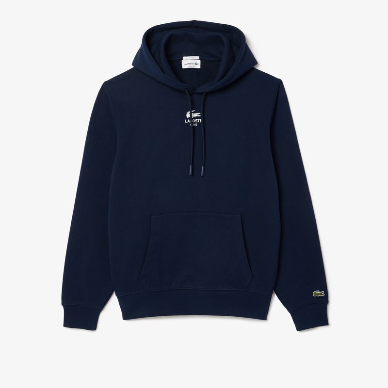 Хлопковая толстовка Lacoste унисекс с капюшоном 5