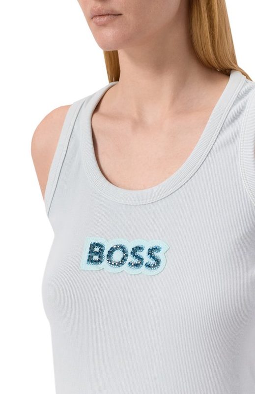 Хлопковая майка BOSS Orange 5