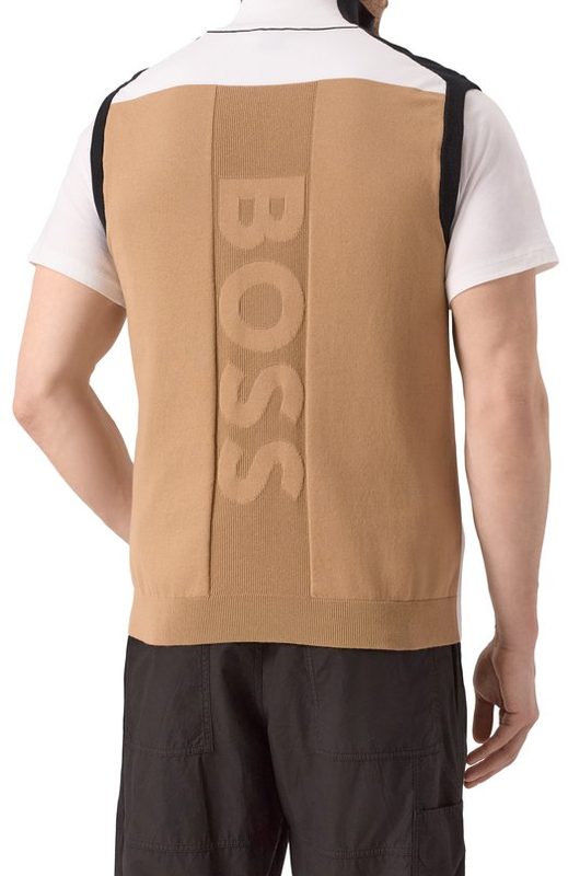 Хлопковый жилет BOSS Green 4