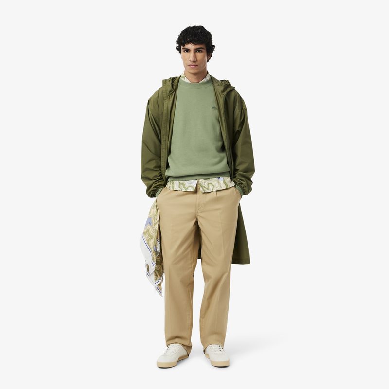 Хлопковый свитшот Lacoste свободного кроя унисекс 4