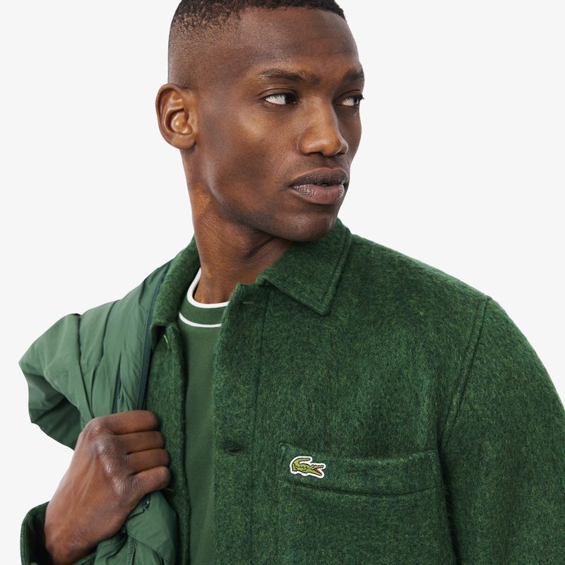 Мужская утепленная рубашка Lacoste оверсайз 3
