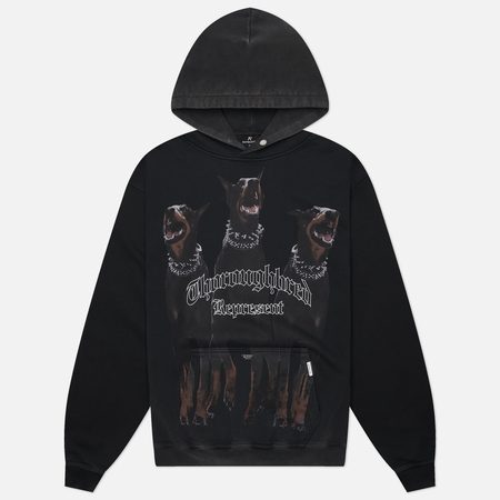 Мужская толстовка REPRESENT Thoroughbred Oversized Hoodie, цвет чёрный